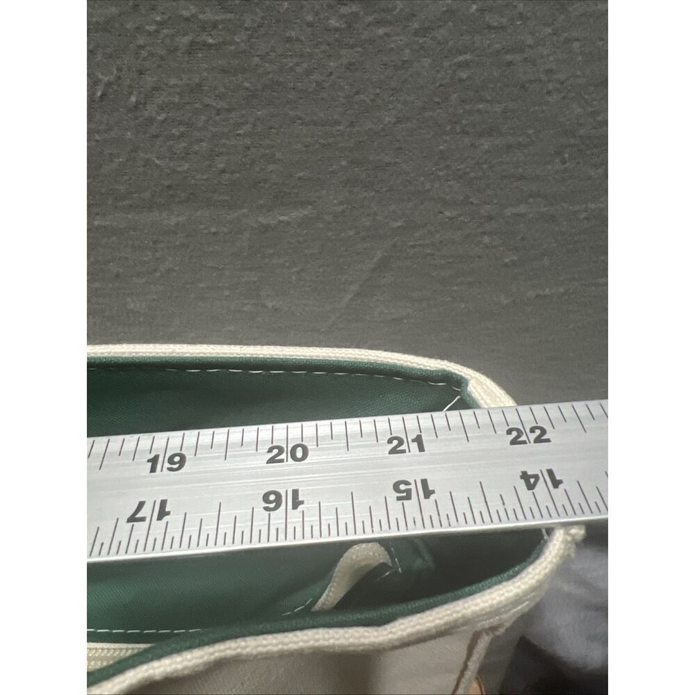Vintage L.L. Bean Boat & Tote Canvas Bag XL Green White Made In USA NWOT - Picture 11 of 12
